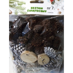 Zestaw Świąteczny 120g , susz do wianków, stoików, na choinkę, art. florystyczne / nr. 7